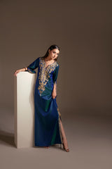 TWO TONE KETAN KAFTAN