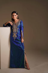 TWO TONE KETAN KAFTAN