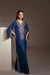 TWO TONE KETAN KAFTAN