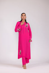 FUCHSIA GEORGETTE DRESS