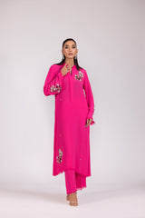 FUCHSIA GEORGETTE DRESS