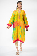 Yellow Tie Dye Kurta