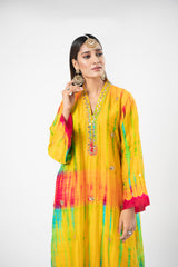 Yellow Tie Dye Kurta