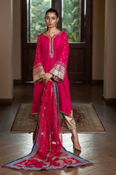 Shocking Pink Gota Suit