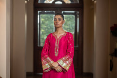 Shocking Pink Gota Suit