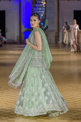 SOFT GREEN SWANS BRIDAL