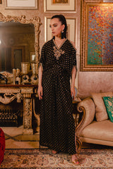 Cold Shoulder Chikankari Kaftan