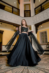 Silk Chikankari Lehenga Choli