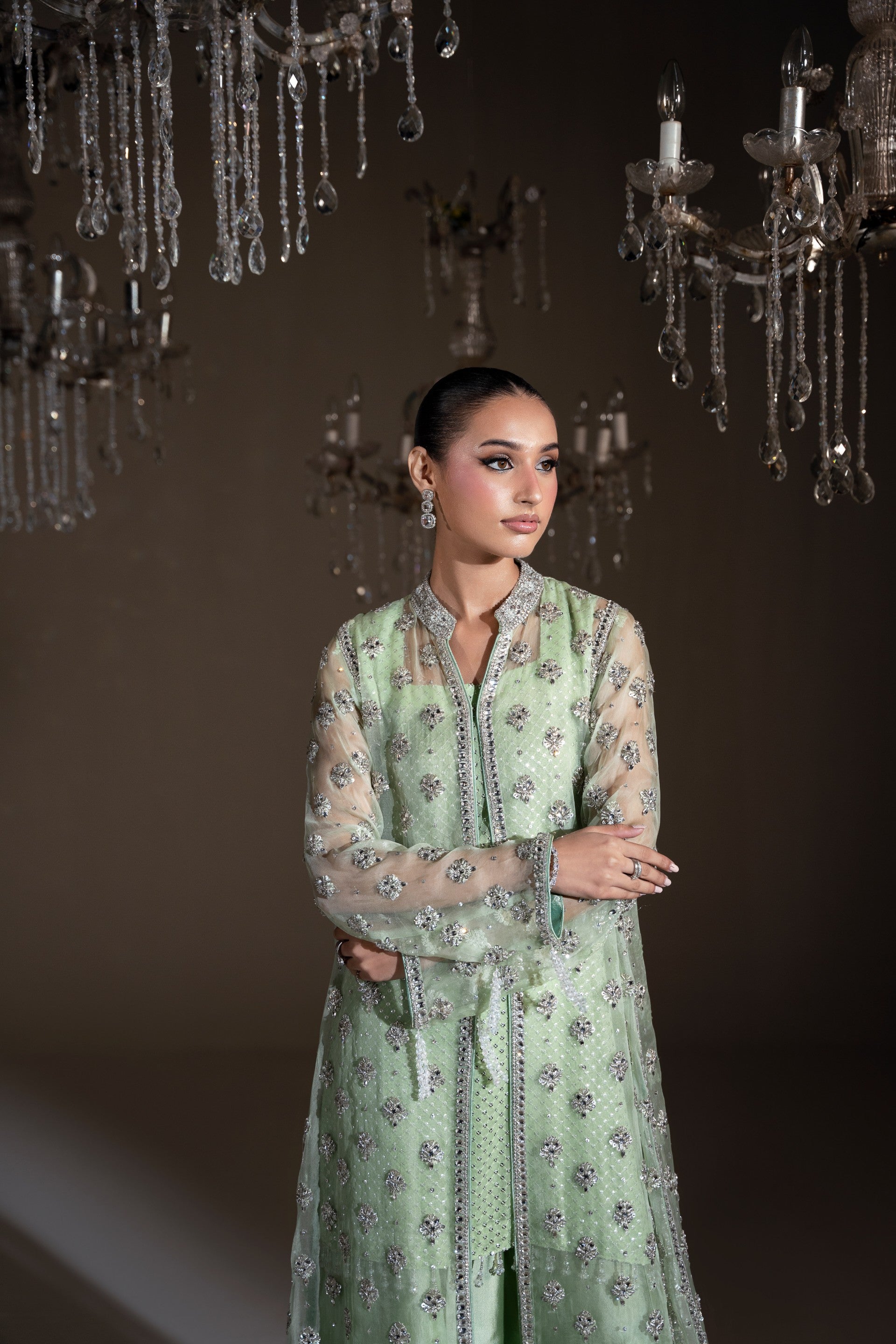 ORGANZA JACKET SET