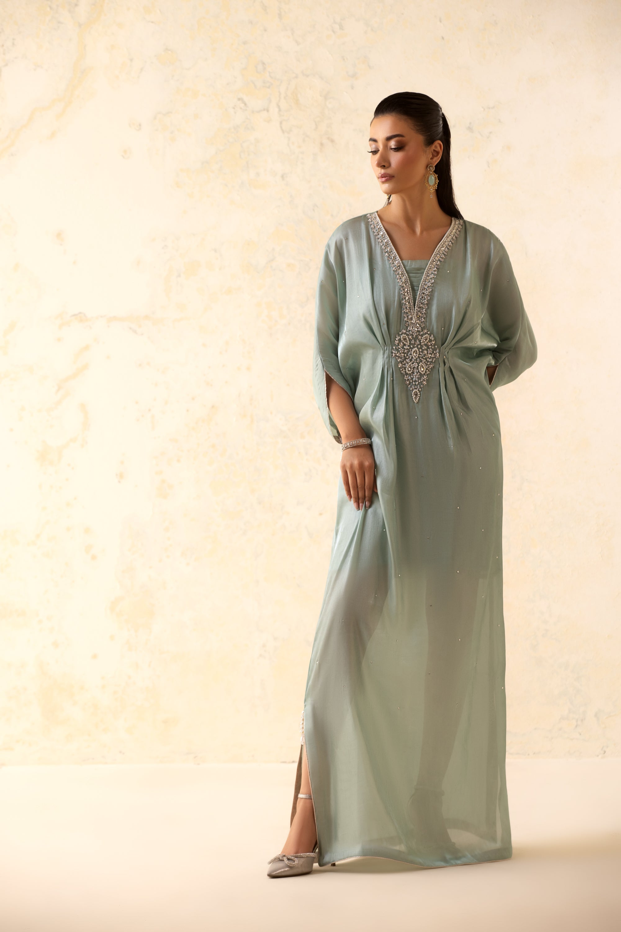 SHEEN SILKY KAFTAN