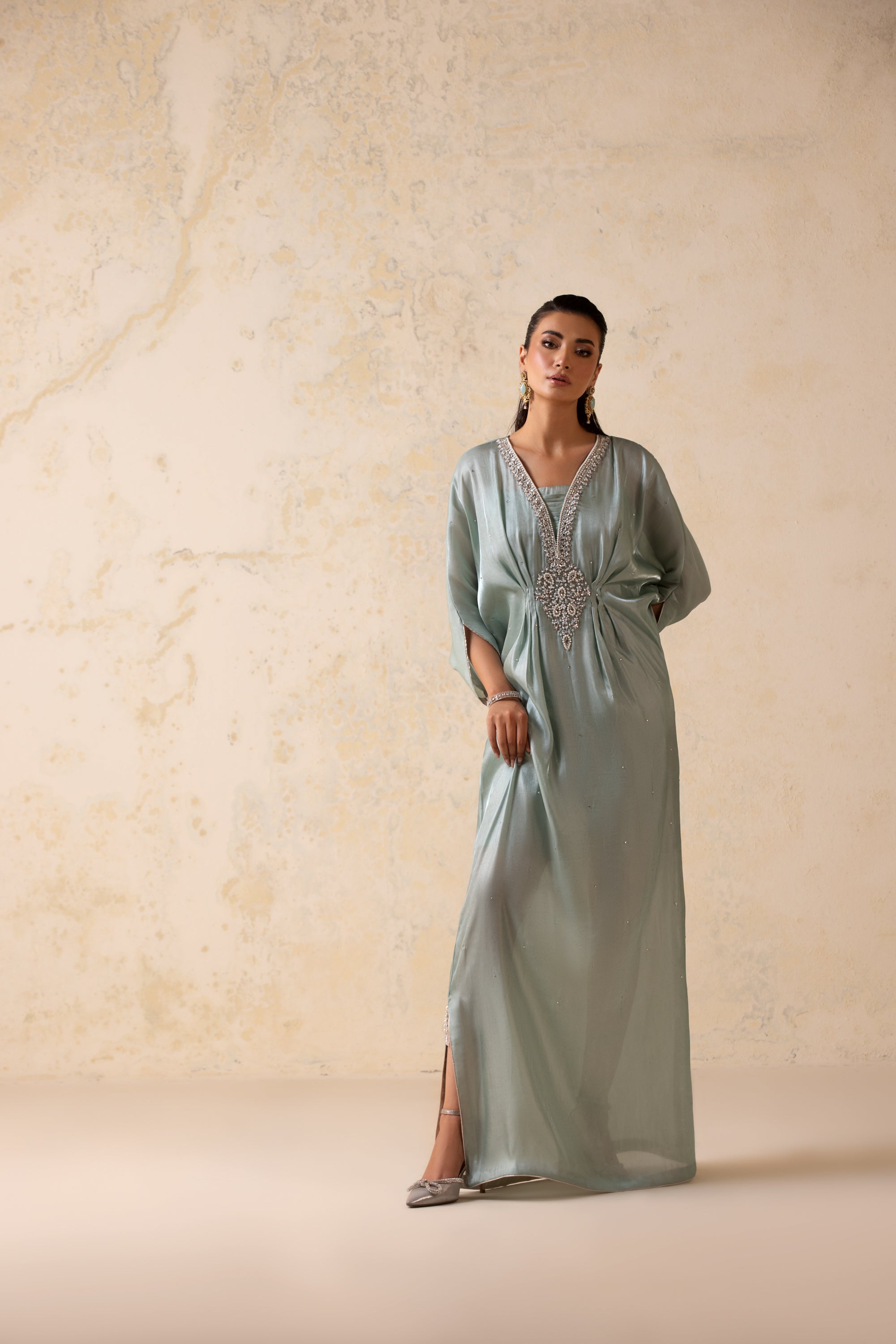 SHEEN SILKY KAFTAN