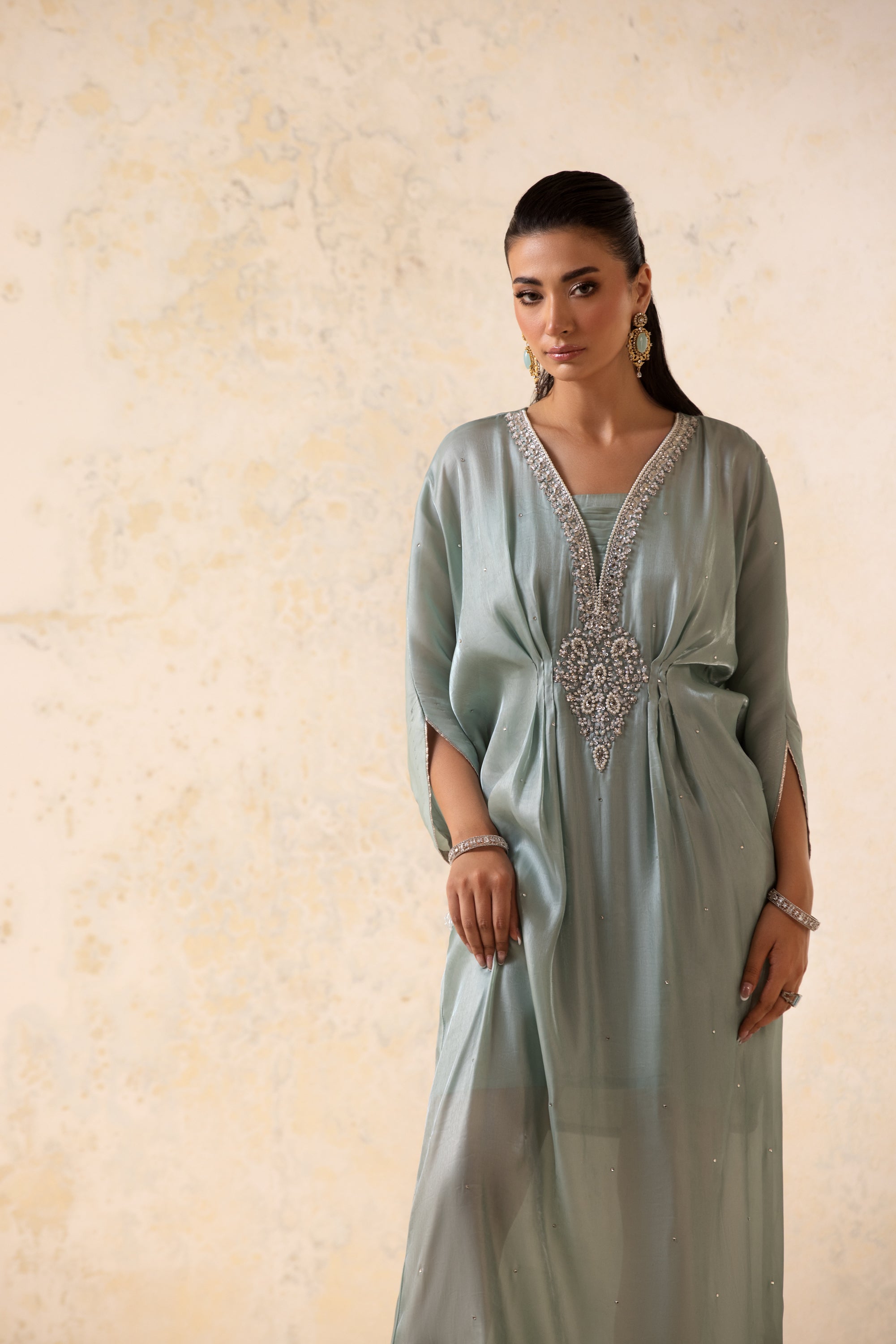 SHEEN SILKY KAFTAN