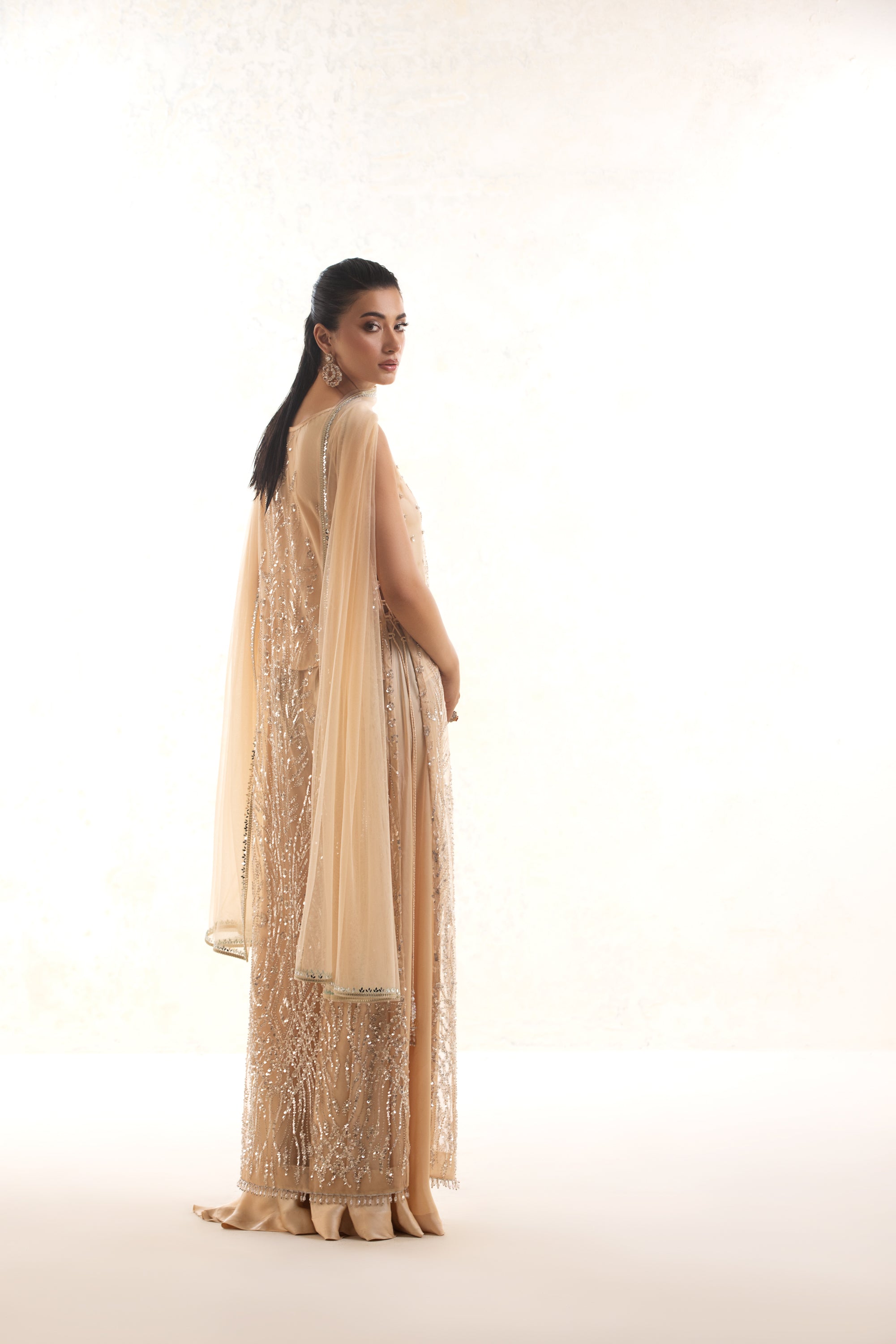 SOFT NET BEADED LONG SUIT