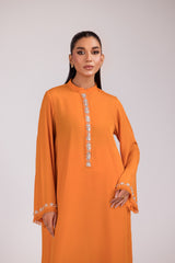 TANGERINE GEORGETTE DRESS