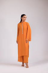 TANGERINE GEORGETTE DRESS