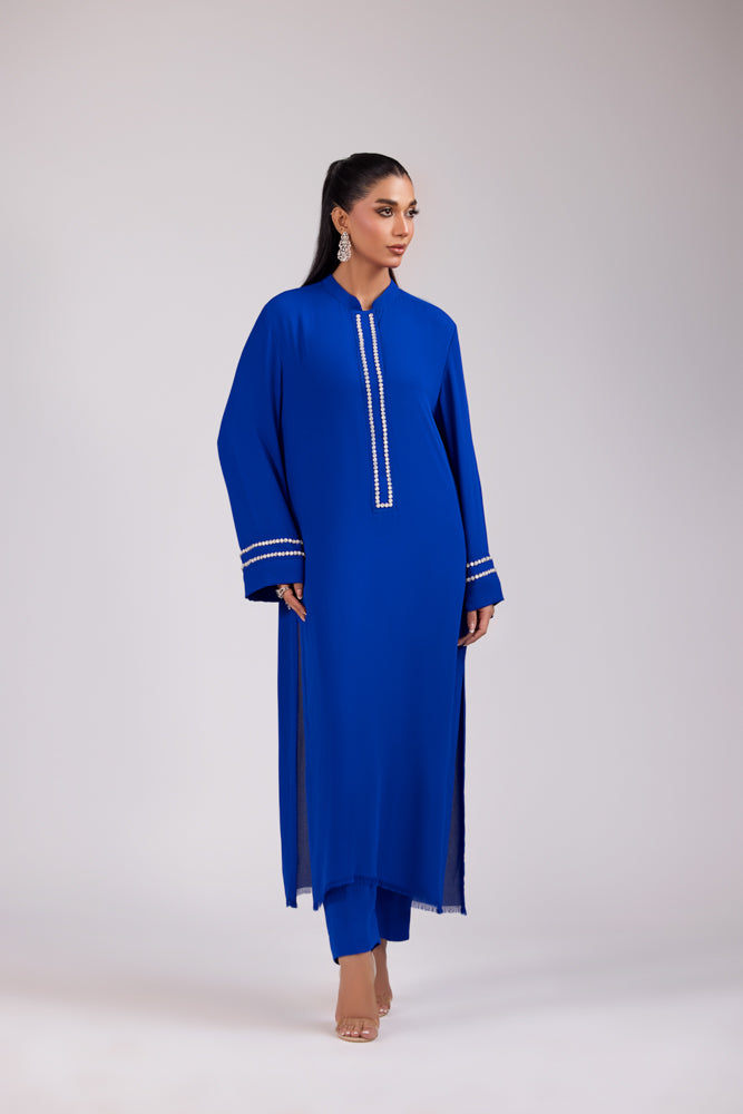 ELECTRIC BLUE GEORGETTE