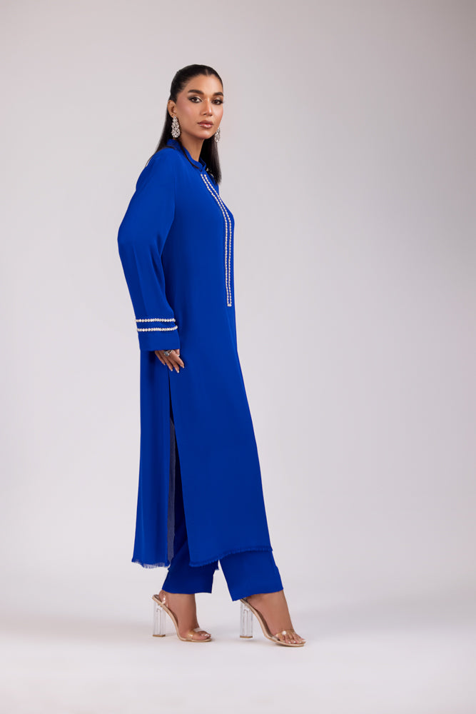 ELECTRIC BLUE GEORGETTE