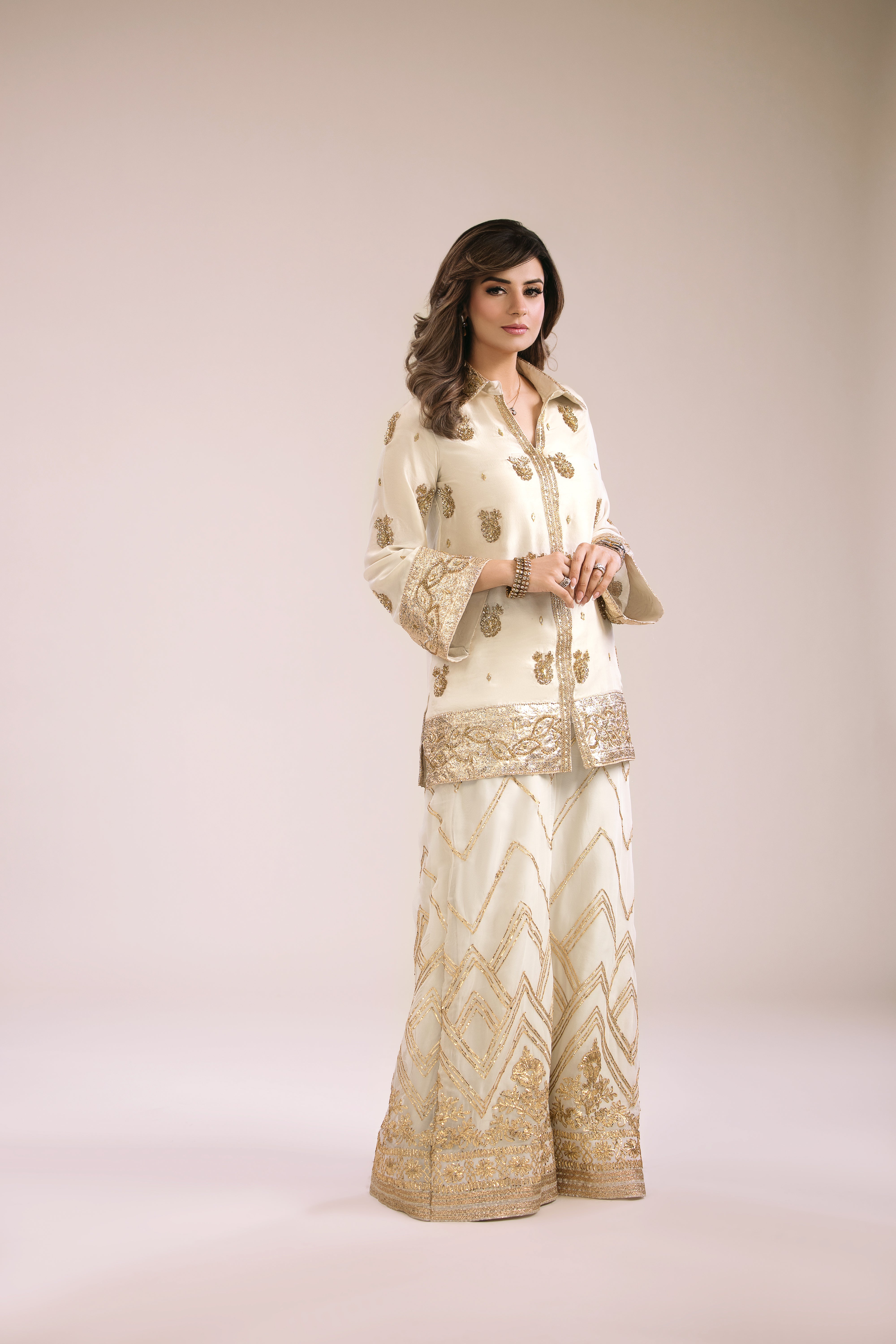 OFFWHITE RAWSILK DRESS