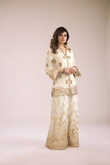 OFFWHITE RAWSILK DRESS