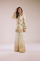 OFFWHITE RAWSILK DRESS