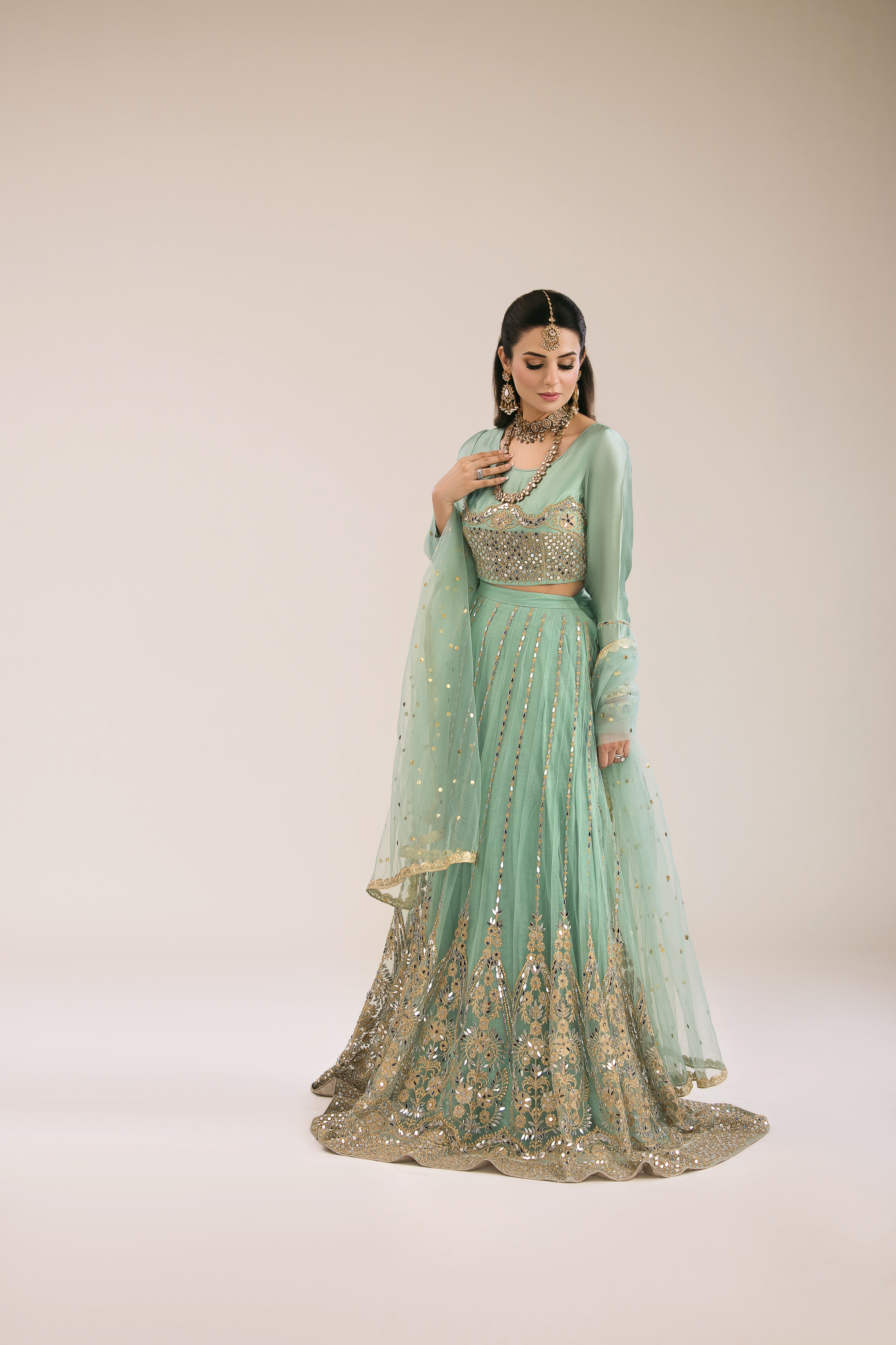MIRRORWORK LENGHA CHOLI