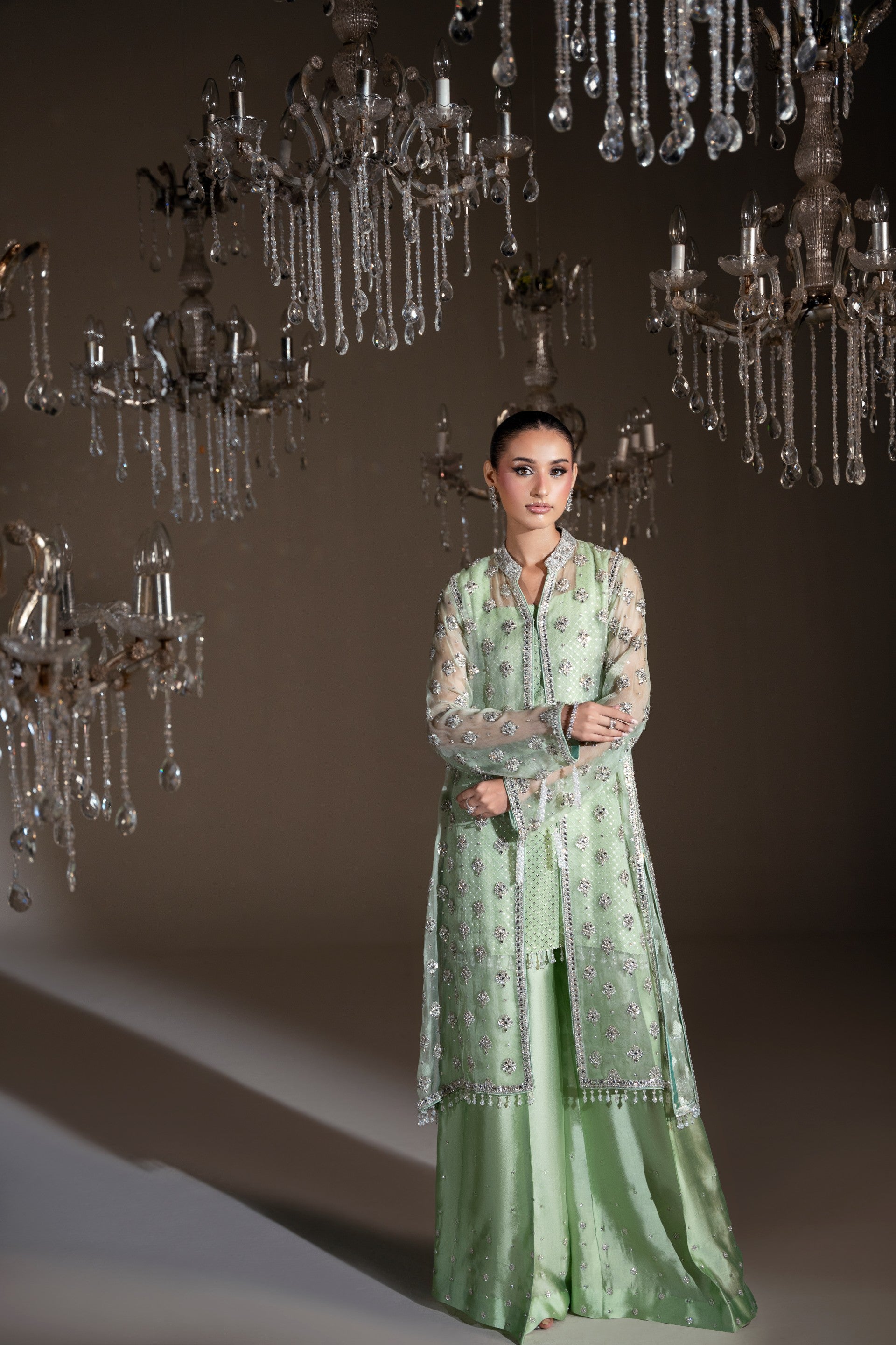 ORGANZA JACKET SET