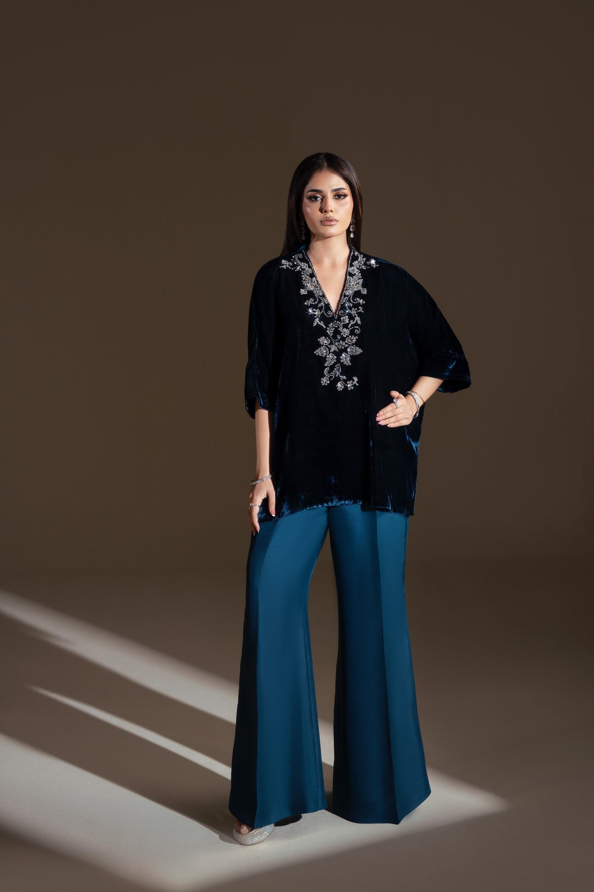VELVET KAFTAN TOP
