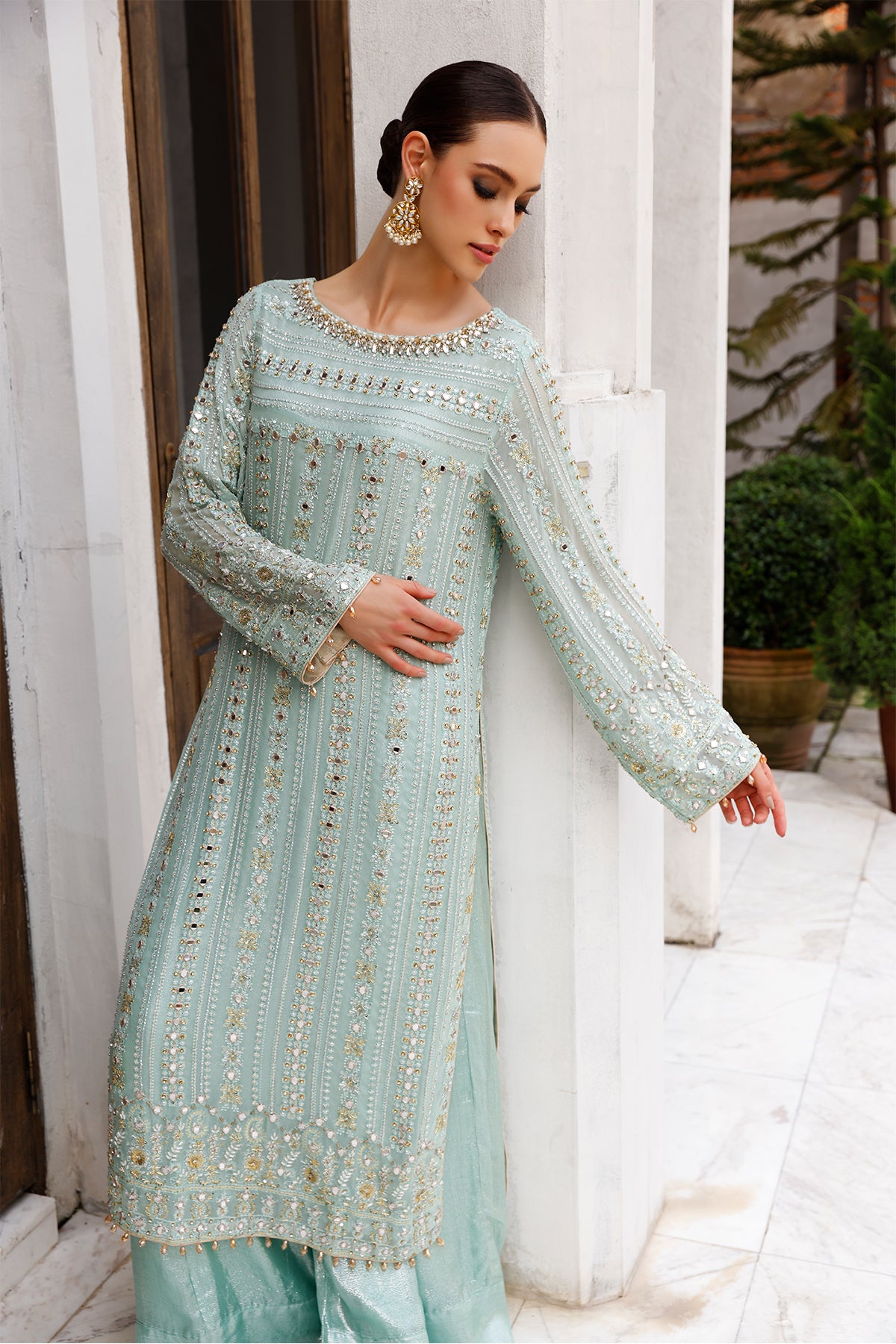 SHIMMER DRESS Medium / Soft Blue SHIMMER DRESS Medium / Soft Blue